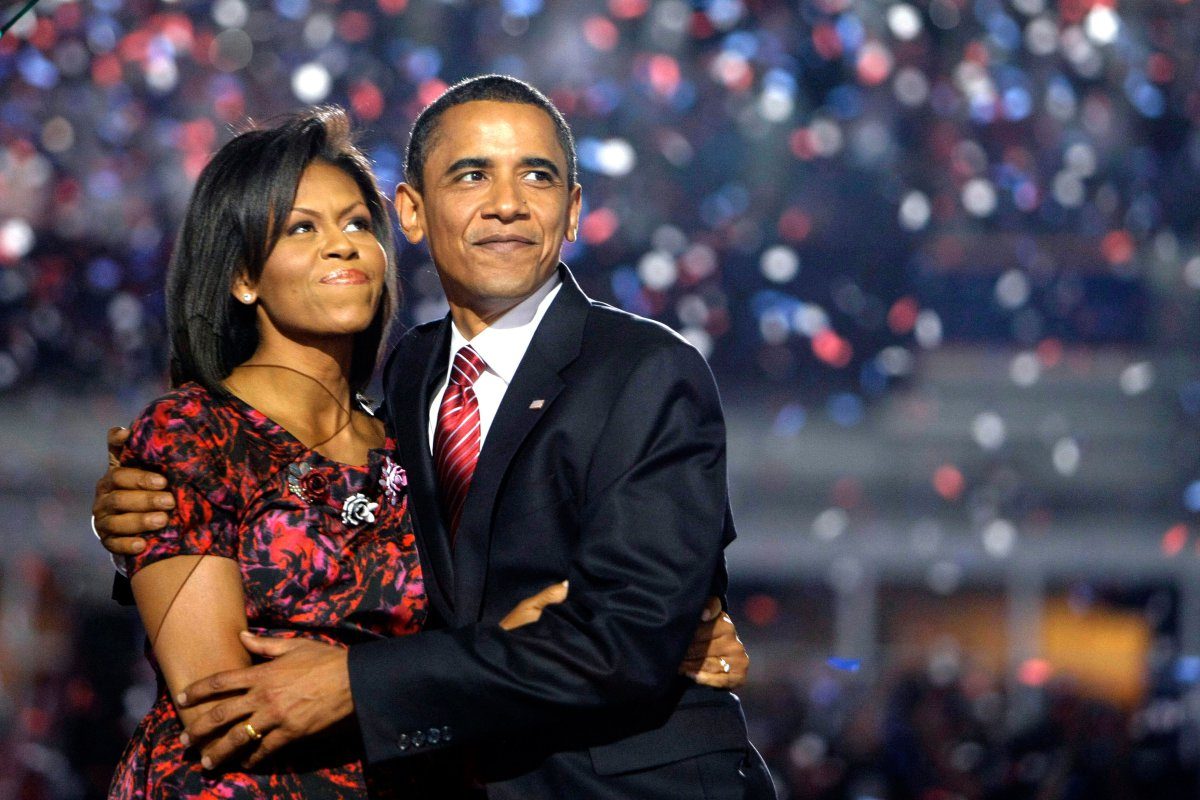 Barrack and Michelle Obama