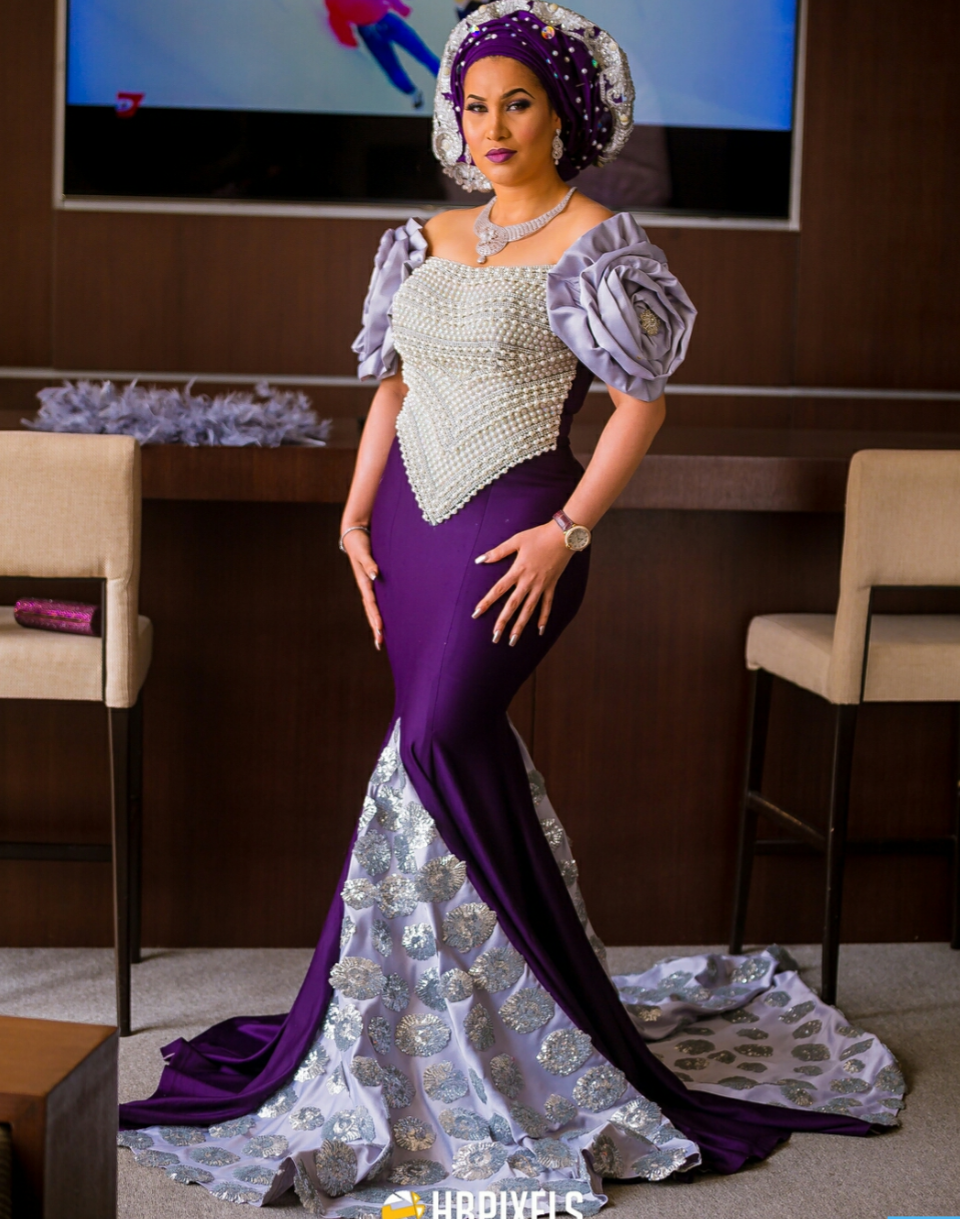 Caroline Danjuma Outfits For Oritsefemi Wedding