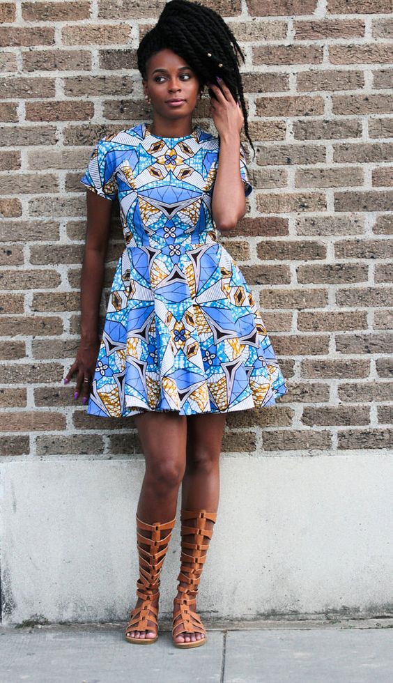 Trending Ankara Flare Dresses You Would Love | FabWoman
