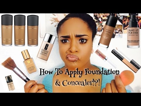 steps on how to apply foundation