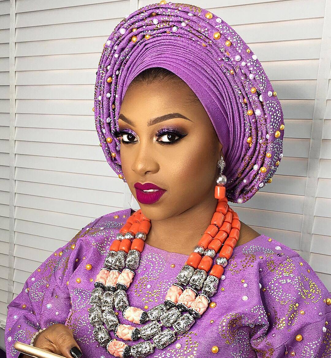 Makeup and gele 13 - FabWoman | News, Celebrity, Beauty, Style, Money ...