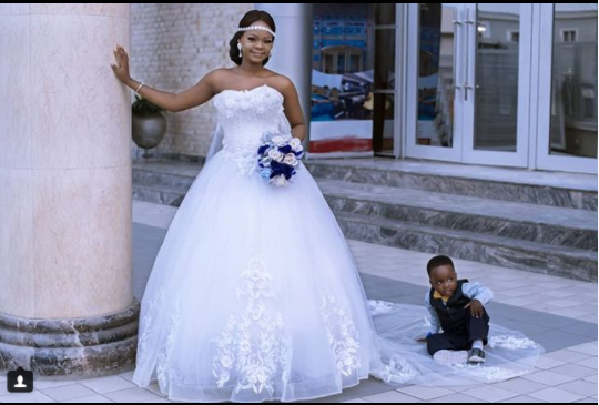 Olajumoke Orisagunna Supports Little Boy Who Photobombed Wedding Shoot
