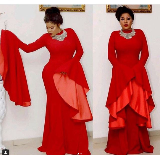 Toyin Abraham Outfit To 'Disguise The Movie' Premiere