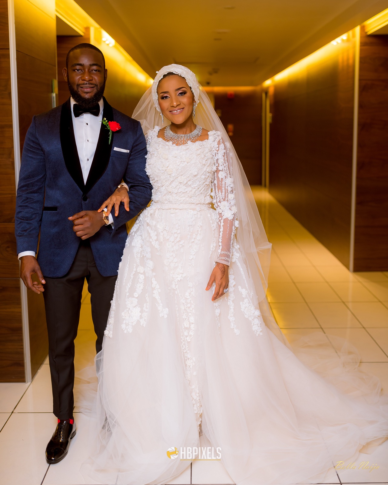 Fatima Dangote Jamil Abubakar White Wedding Photos