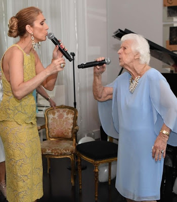 Celine Dion And Mother Duet