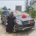 Linda Ikeji Buys New Mercedes Benz GLE For Sister