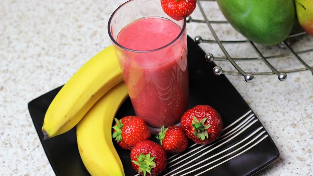 Strawberry Banana Milkshake Recipe