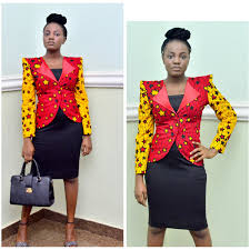 ankara blazer