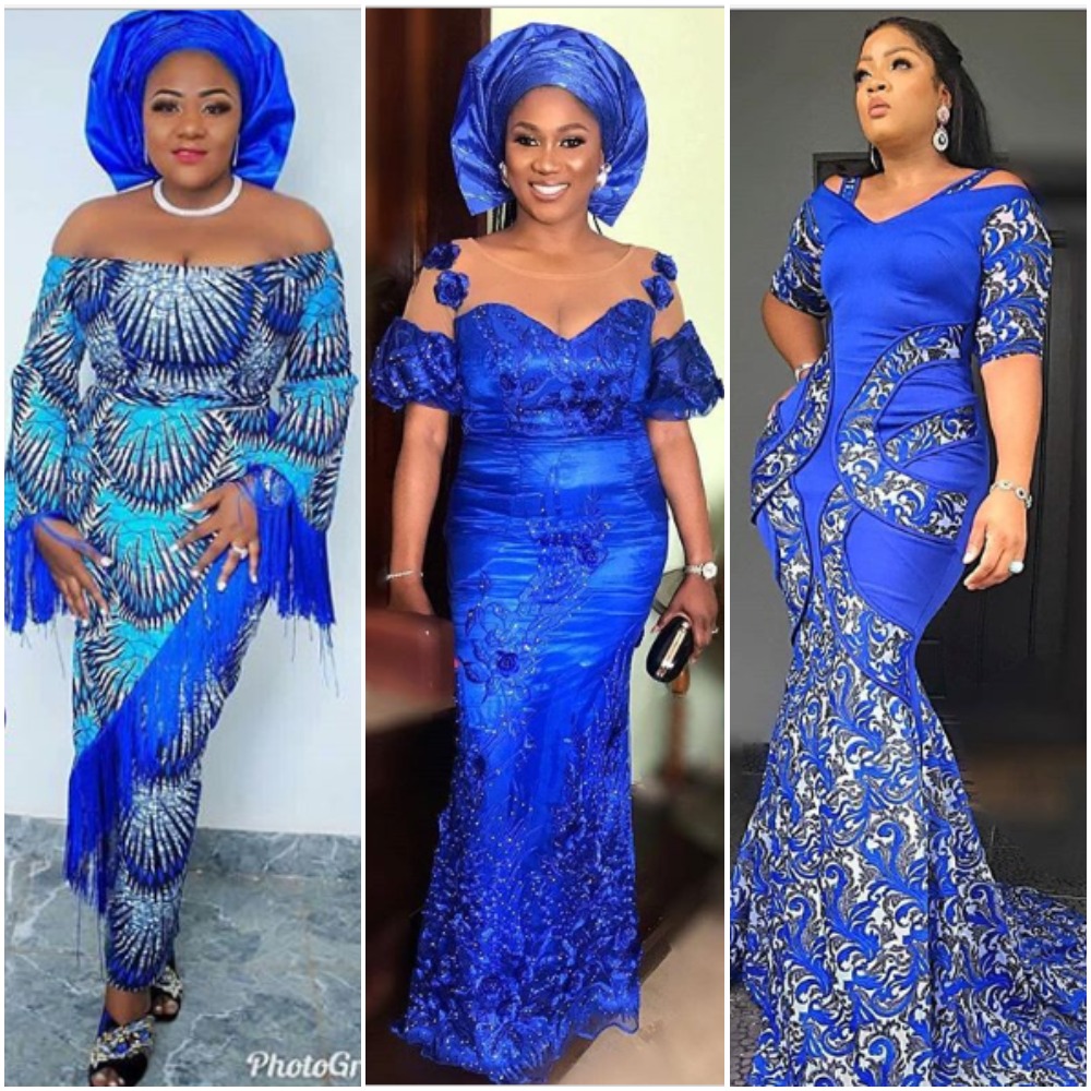 Latest Blue Asoebi Styles For Women | FabWoman