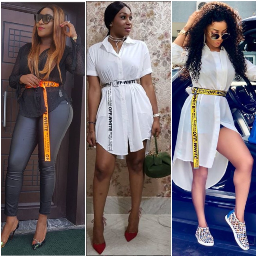 Nigerian Female Celebrities Off-white Belt