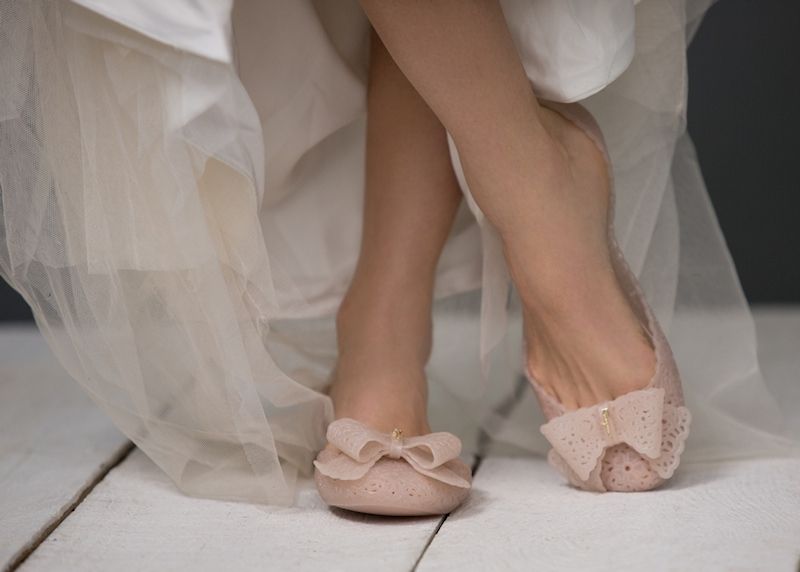 wedding jelly shoes