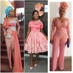 Peach Aso Ebi Styles