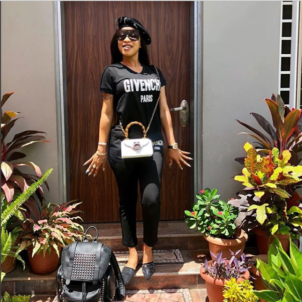 Tonto Dike All-black Outfit