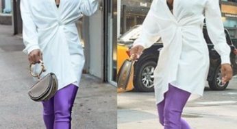 Media Girl, Toke Makinwa Shows Off Her Luxurious Style On The Streets Of New York