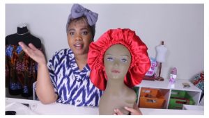 how to make a satin bonnet