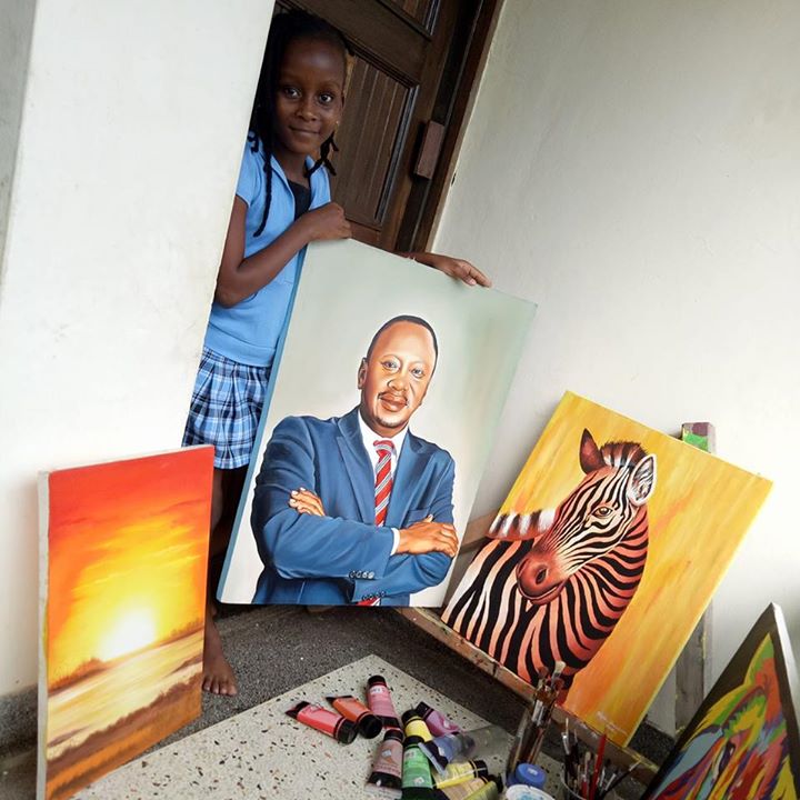 At 10, this Kenyan art genius was drafted to teach a painting class in the US