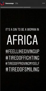 tiwa savage on how it is not easy being a woman in africa