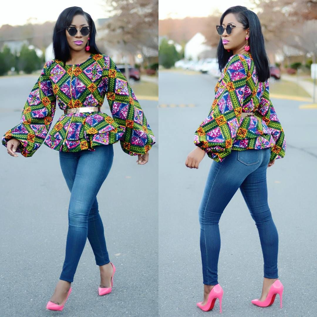 Multicoloured Ankara Denim Sliders main image 0
