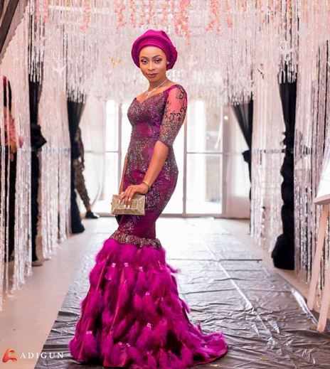 purple aso ebi styles 7 - FabWoman | News, Celebrity, Beauty, Style ...