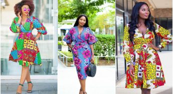 Stand Out At Your Next Outing In These 13 Beautiful Ankara Wrap Dress Styles