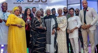 Nigeria’s First Lady, Aisha Buhari Honours Nigerian Celebrities