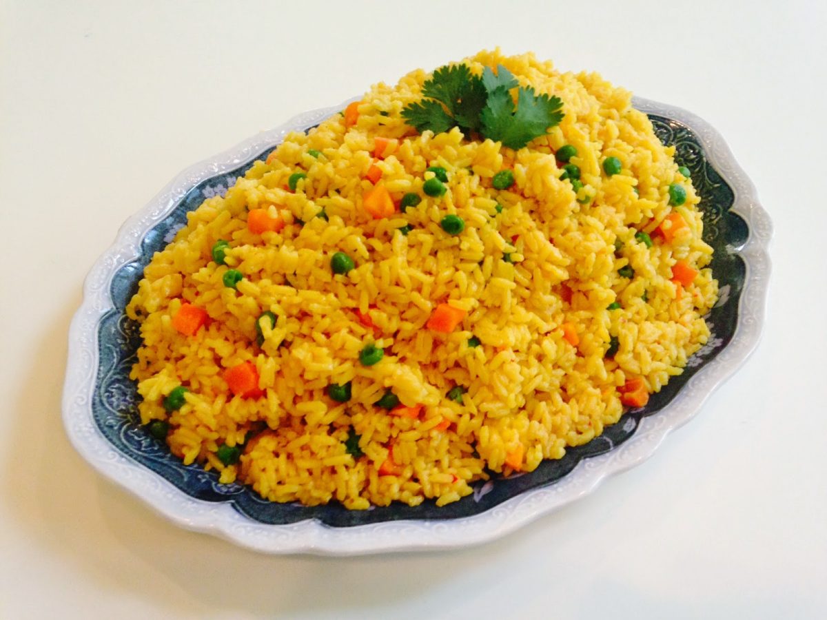 Turmeric Rice Recipe Video tutorial FabWoman