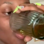 woman who drinks her urine