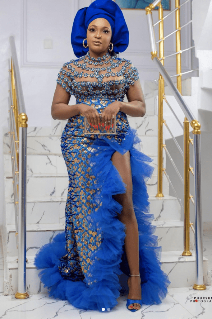 Asoebi Styles from Iyabo Ojo's mother's one-year commemorative memory
