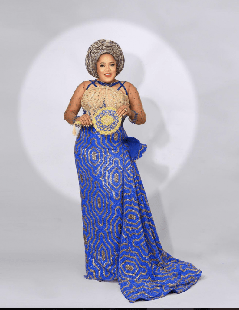 Asoebi Styles from Iyabo Ojo's mother's one-year commemorative memory