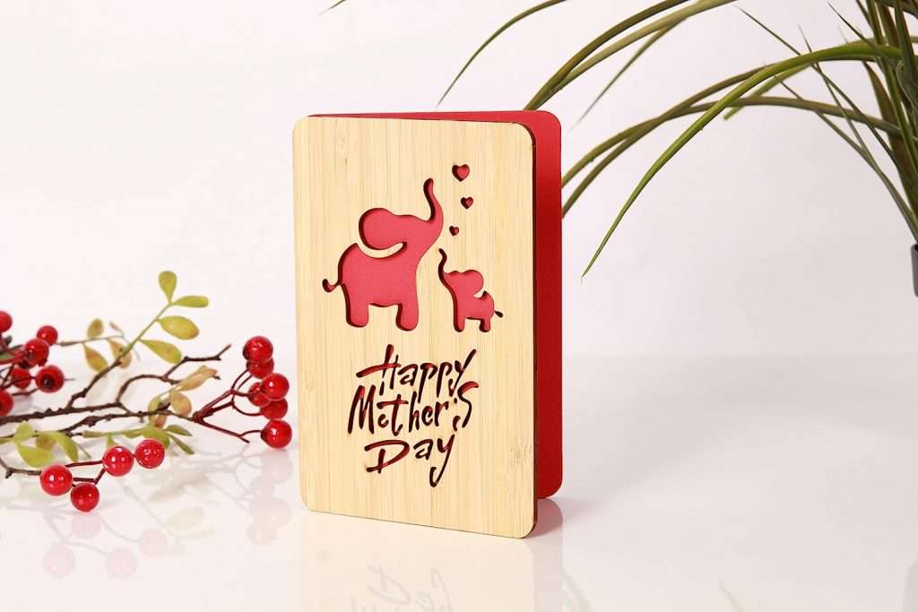 handmade bamboo mother's day card amazon