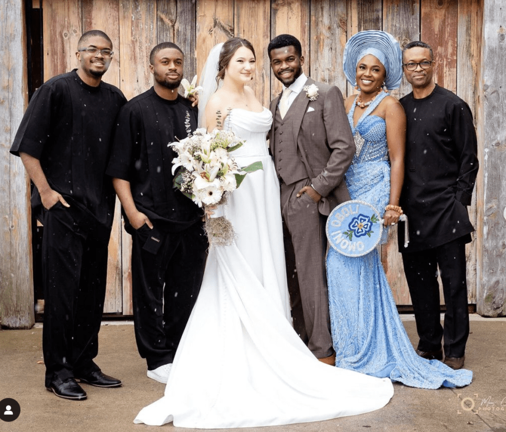 omoni oboli son wedding photos
