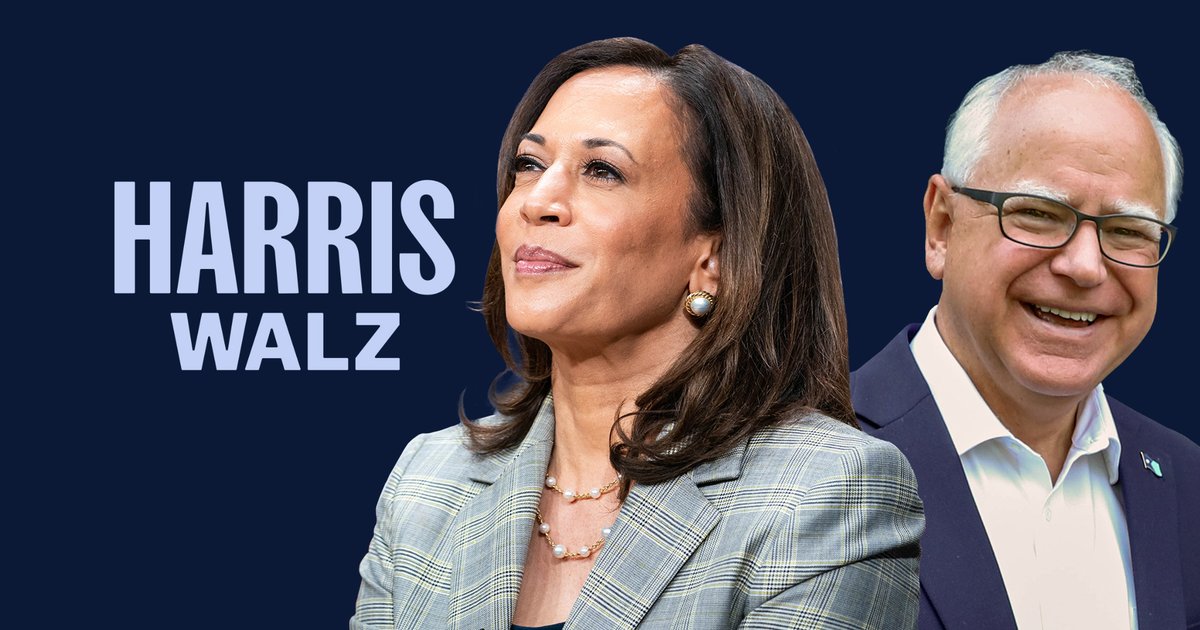 kamala harris tim walz