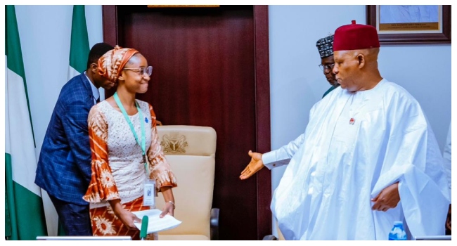 Joy Ogah with Vice President Shettima