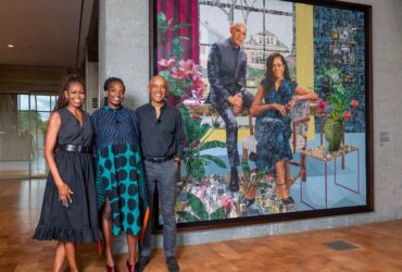 Njideka Akunyili Crosby Obamas' Portrait