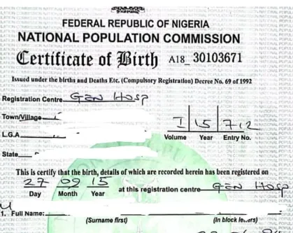 Birth And Death Registration